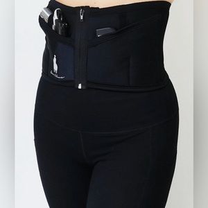 Petite Black Zipper LITE Concealed Carry Corset Holster